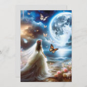 Weddensuitnodiging Kaart (Voorkant / Achterkant)