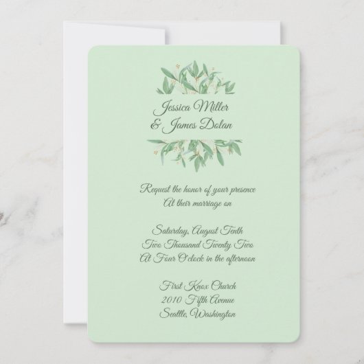 Weddensuitnodiging Kaart (Voorkant)