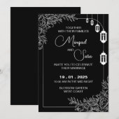 Weddensuitnodiging Kaart (Voorkant / Achterkant)