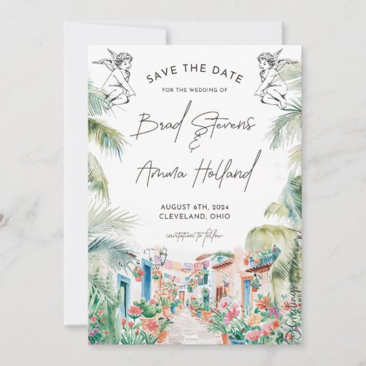 Weddensuitnodiging Kaart (Voorkant)