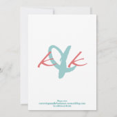 Weddensuitnodiging Kaart (Achterkant)