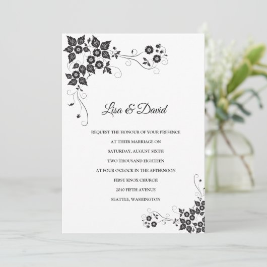 Weddensuitnodiging Kaart (Staand voorkant)