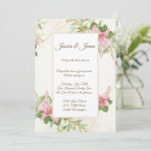 Weddensuitnodiging Kaart (Staand voorkant)