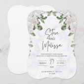 Weddensuitnodiging Kaart (Voorkant / Achterkant)