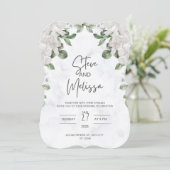 Weddensuitnodiging Kaart (Staand voorkant)