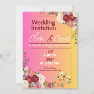 Weddensuitnodiging Kaart