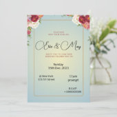 Weddensuitnodiging Kaart (Staand voorkant)