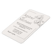 Weddensuitnodiging Magneet (Linkerzijde)