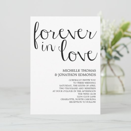 Weddensuitnodiging | Mod Pen Kaart (Staand voorkant)