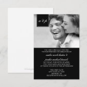 Weddensuitnodiging | Oorspronkelijk Kaart (Voorkant / Achterkant)