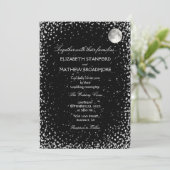 Weddensuitnodiging | STERRENNACHT Kaart (Staand voorkant)