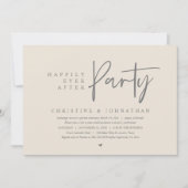 Weddensuitsluiting, gelukkig altijd na een feestje kaart (Voorkant)