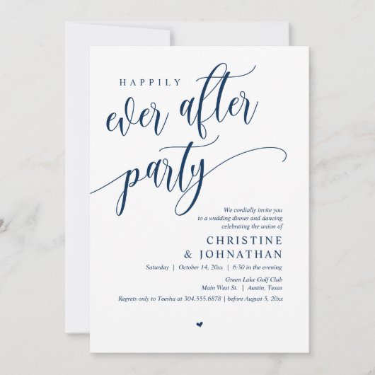 Weddensuitsluiting, gelukkig altijd na een feestje kaart (Voorkant)