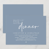 Weddensuitsluiting, gelukkig altijd na het eten kaart (Voorkant / Achterkant)