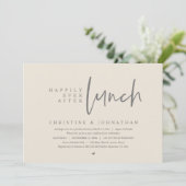 Weddensuitsluiting, gelukkig altijd na Lunch Party Kaart (Staand voorkant)