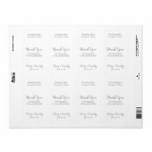 Weddenwijn Hartelijk dank Etiket (Full Sheet)