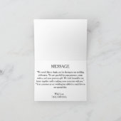 Wedding 3 Foto Collage Bedankkaart (Binnen)