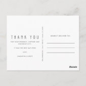 Wedding 3 Foto Collage Hartelijk dank Briefkaart (Achterkant)