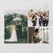 Wedding 3 Fotocollage Dank u Briefkaart (Voorkant)