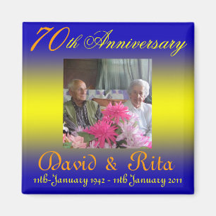 Wedding 70e Jubileum magneet