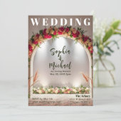 Wedding Achtergrond Magazine Hoesje Kaart (Staand voorkant)