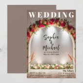 Wedding Achtergrond Magazine Hoesje Kaart (Voorkant / Achterkant)