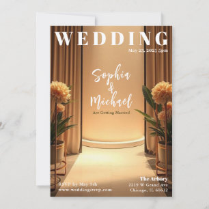 Wedding Achtergrond Magazine Hoesje Kaart
