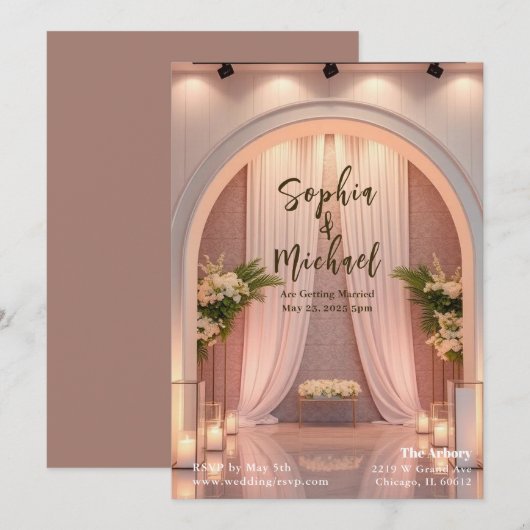 Wedding Achtergrond Magazine Hoesje Kaart (Voorkant / Achterkant)