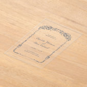 Wedding Acrylic Invitation I Baroque Elegant Frame (Poser)