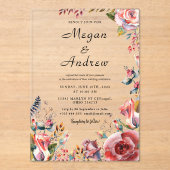 WEDDING Acrylic Invitations (Recto)