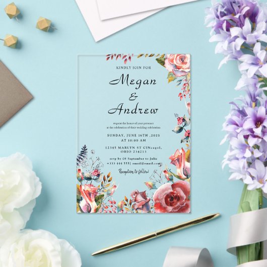 WEDDING Acrylic Invitations (Insitu (Mariage))