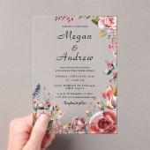 WEDDING Acrylic Invitations Acryl Uitnodigingen (Insitu (Draagbaar))