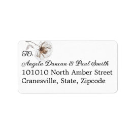 Wedding Address Label for RSVP Rose