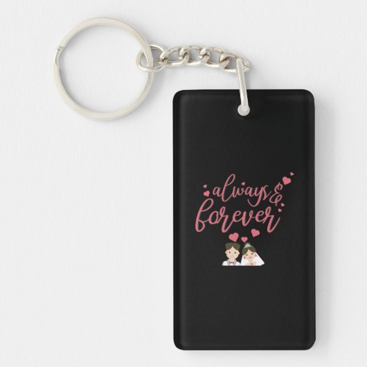 Wedding Always And Forever Sleutelhanger (Voorkant)
