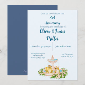 Wedding and anniversary invitation