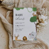 Wedding Animals Baby shower Kaart