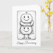 Wedding Anniversary Electrical Socket Kaart (Gele Bloem)