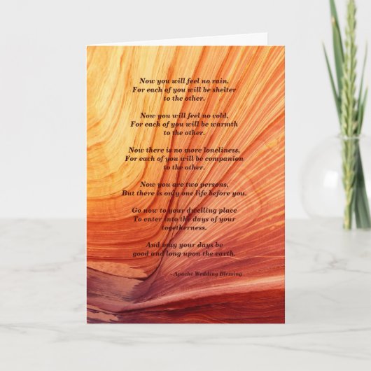 Wedding Apache Blessing voelt geen regen in v2 Kaart (Voorkant)