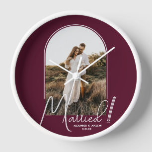 Wedding Arch Photo Burgundy