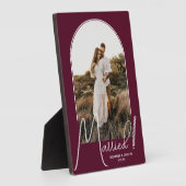 Wedding Arch Photo Burgundy Fotoplaat (Zijkant)