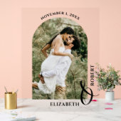 Wedding Arched Photo Welcome Sign (Mariage)