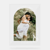 Wedding Arched Photo Welcome Sign Acryl Bord (Voorkant)
