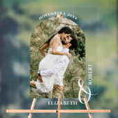 Wedding Arched Photo Welcome Sign Acryl Bord (Neutraal)