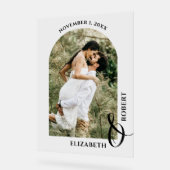 Wedding Arched Photo Welcome Sign Acryl Bord (Hoek)