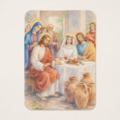 Wedding at Cana Catholic Marriage Blessing Invitat (Devant)