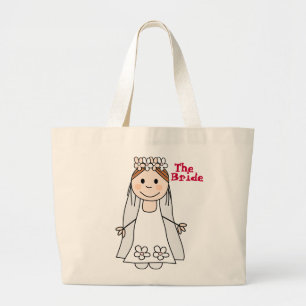 Wedding Bag, bachelorette party bag, een nachtzak Grote Tote Bag