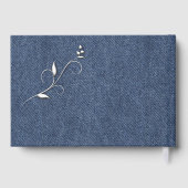 Wedding Bands Denim Blue Wedding Gastenboek (Achterkant)