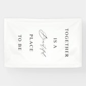 Wedding Banner “Together Is a Beautiful Place" (Horizontaal)