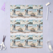 Wedding Beach Couple Tissuepapier (Craft)