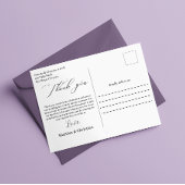 Wedding Bedankt Foto Briefkaart